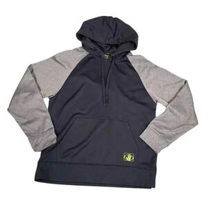 Body Glove Hooded Sweater Blue and Gray Men's Size Small Kangaroo Pocket